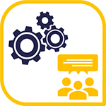 icon for institutional and legislative services in interpretation